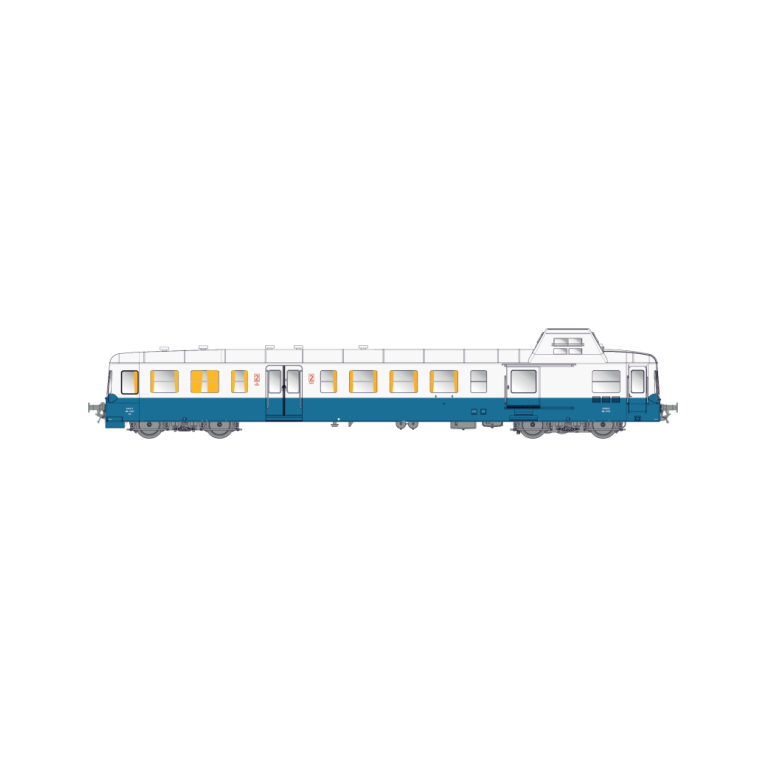 TRAINS160 16068 Autorail PICASSO XBD 93953 GRG SNCF 2ème classe époque IVa