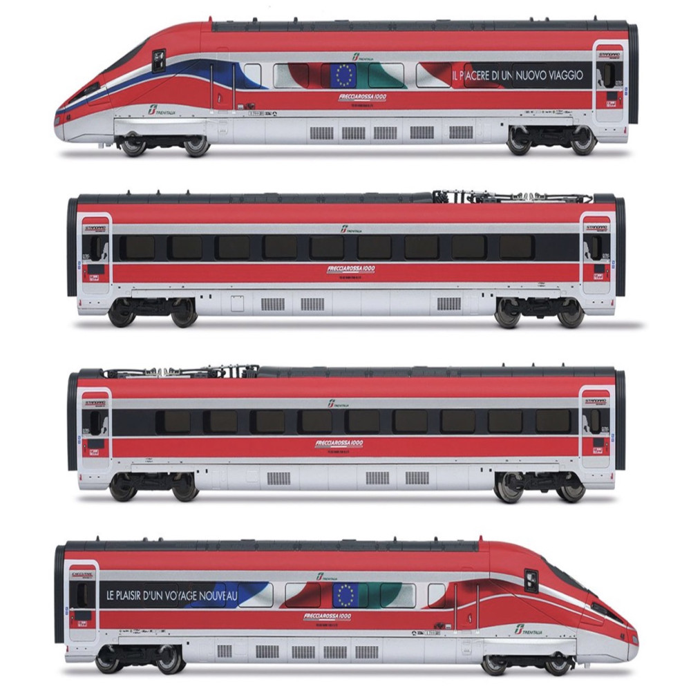 ARNOLD HN2621S TGV FS Trenitalia, coffret principal de 4 unités du train à grande vitesse « Frecciarossa 1000 » ép. VI