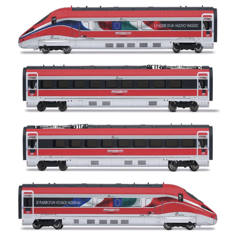 ARNOLD HN2621S TGV FS Trenitalia, coffret principal de 4 unités du train à grande vitesse « Frecciarossa 1000 » ép. VI