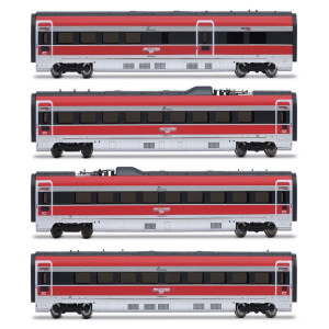 ARNOLD HN3512 - Coffret 4 voitures TGV Frecciarossa 1000 - N 1/160 - FS - EP VI