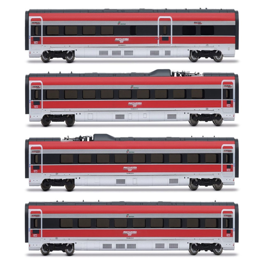 ARNOLD HN3512 - Coffret 4 voitures TGV Frecciarossa 1000 - N 1/160 - FS - EP VI