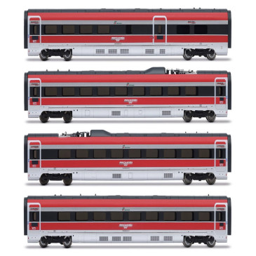 ARNOLD HN3512 - Coffret 4 voitures TGV Frecciarossa 1000 - N 1/160 - FS - EP VI