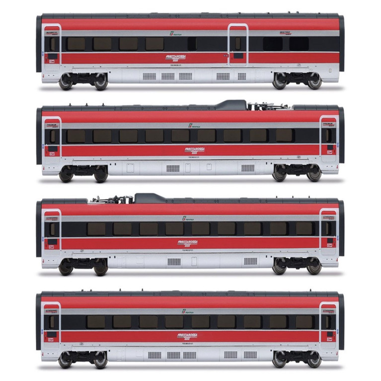 ARNOLD HN3512 - Coffret 4 voitures TGV Frecciarossa 1000 - N 1/160 - FS - EP VI