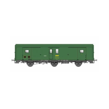 Models World 105 Wagon fourgon 3 essieux, PLM, Dd2, Vert 301, ep.IIIc-d, feux fin de convoi