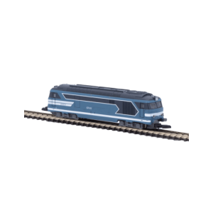 Azar Models L01-BL4D Locomotive diesel BB 67411, SNCF, livrée bleue, logo nouille, digitale, échelle Z