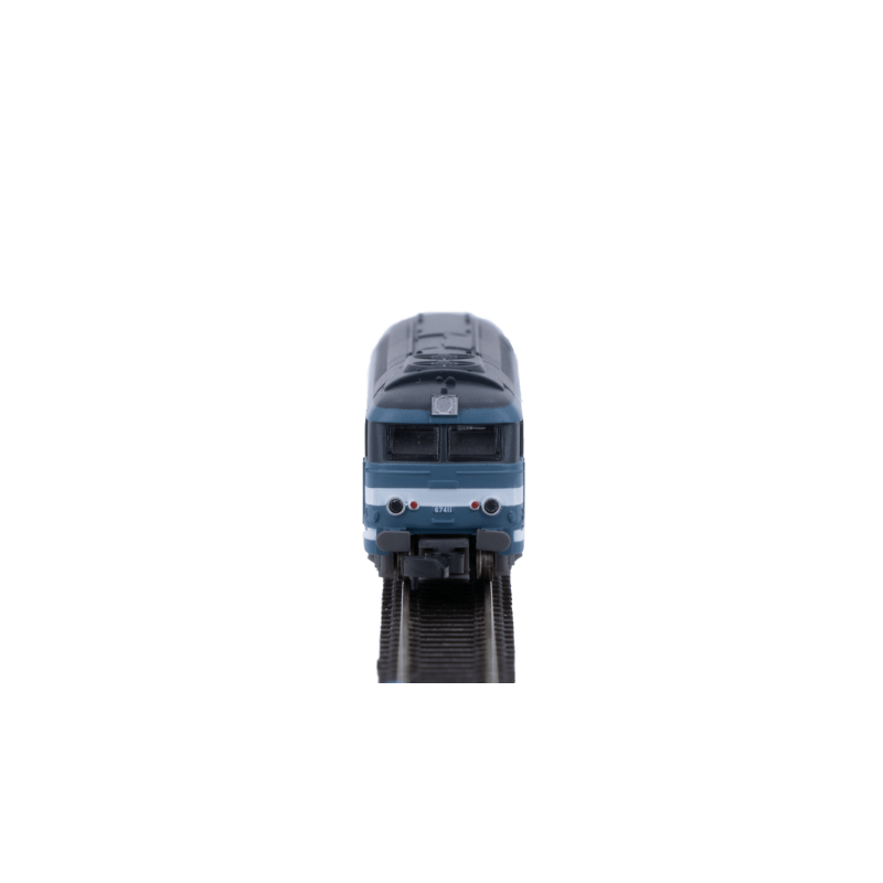 Azar Models L01-BL4D Locomotive diesel BB 67411, SNCF, livrée bleue, logo nouille, digitale, échelle Z