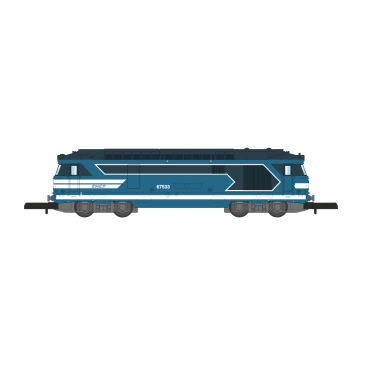 Azar Models L01-BL4A Locomotive diesel BB 67533, SNCF, livrée bleue, échelle Z