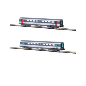 AZAR MODEL V01-CPP1- Voitures CORAIL VTU x2 - livrée Nouvelle déco - 1Cl + 2Cl