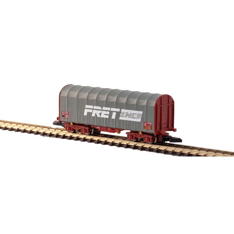 AZAR MODEL W03-FRP- Wagon court bâché - FRET SNCF - époque IV-V - x3