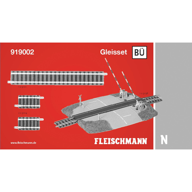 Fleischmann 919004 - Coffret de voies Ü2, voie d'évitement 2