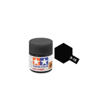 Tamiya Color X18 -peinture acrylique - semi gloss noir