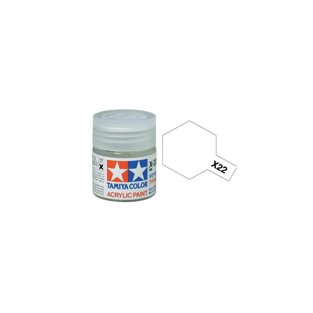 Tamiya Color X22 -peinture acrylique - transparent