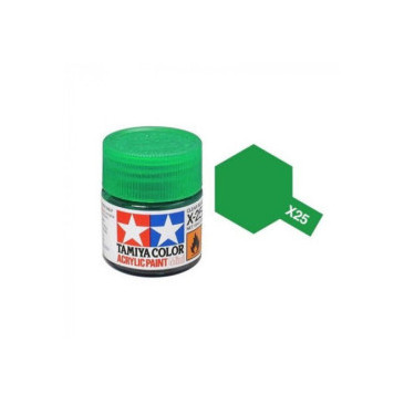 Tamiya Color X25 -peinture acrylique - vert transparent