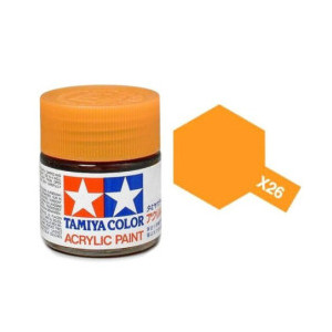 Tamiya Color X26 -peinture acrylique - orange transparent