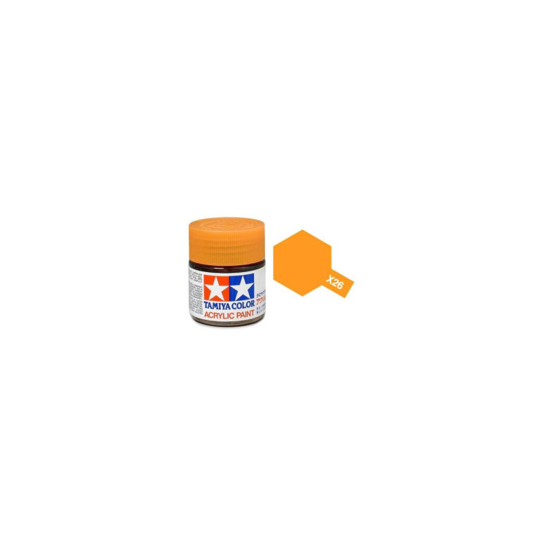 Tamiya Color X26 -peinture acrylique - orange transparent