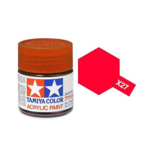 Tamiya Color X27 -peinture acrylique - rouge transparent