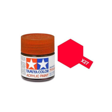 Tamiya Color X27 -peinture acrylique - rouge transparent