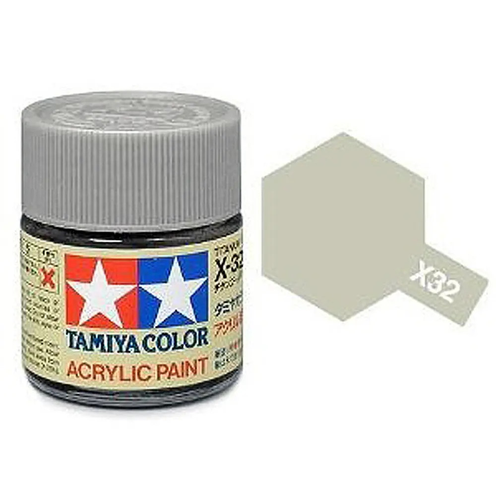 Tamiya Color X32 -peinture acrylique - Titanium Silver