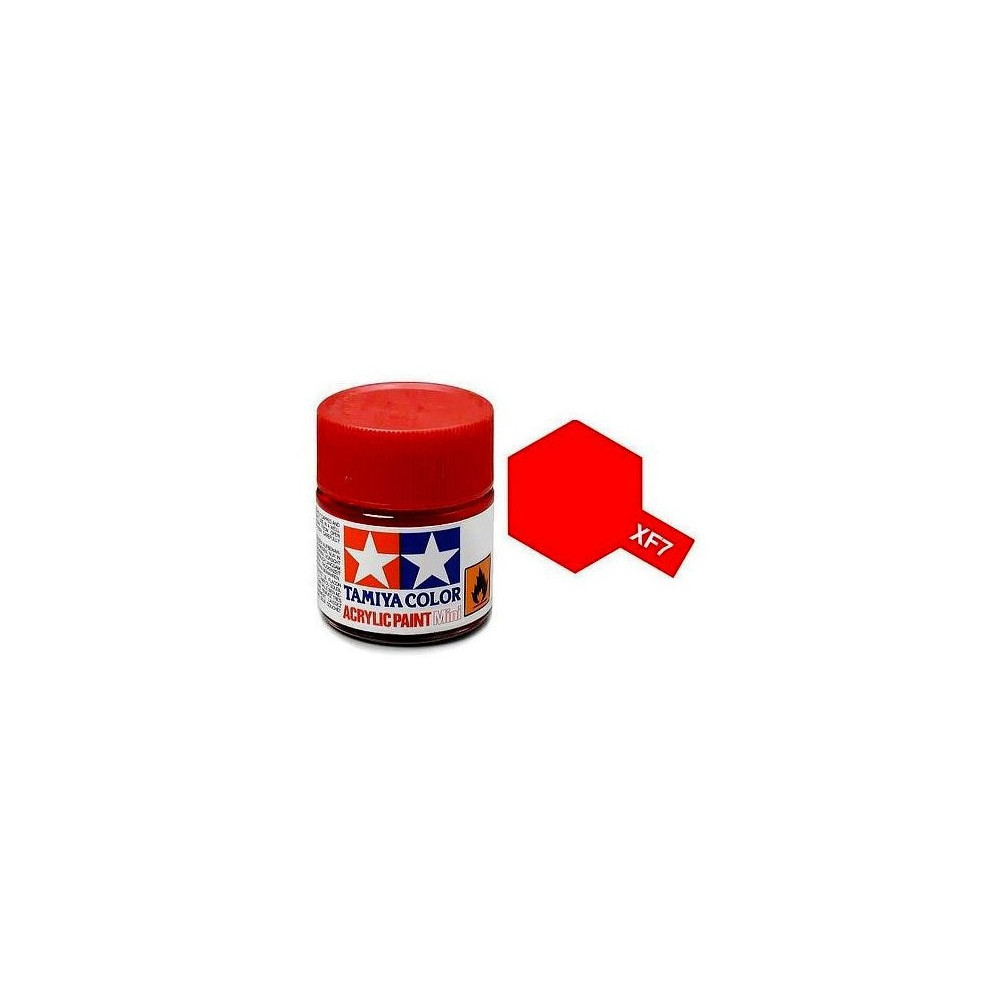 Tamiya Color XF7 -peinture acrylique - flat rouge - Mat