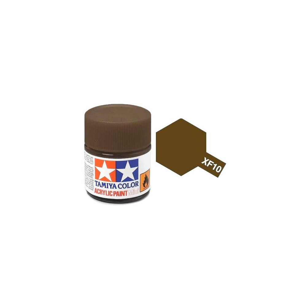 Tamiya Color XF10 -peinture acrylique - flat brown - Mat