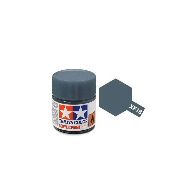 Tamiya Color XF18 -peinture acrylique - bleu medium - Mat