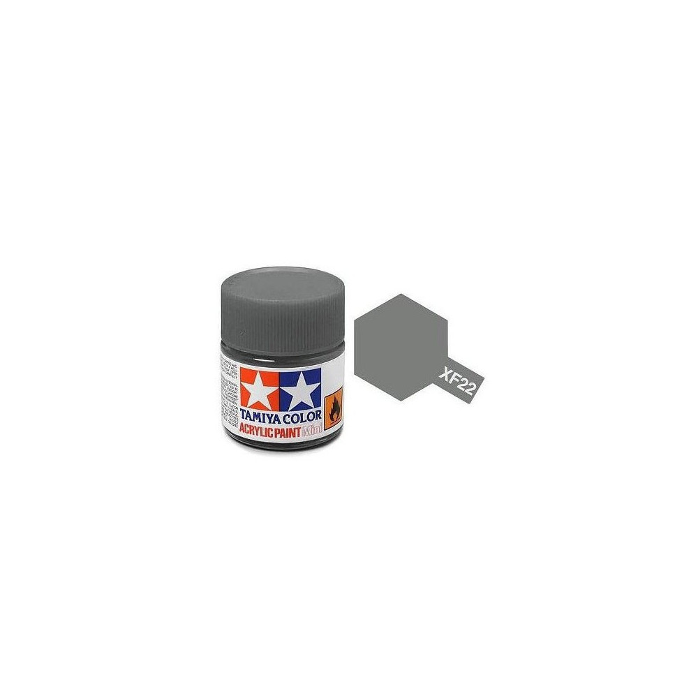 Tamiya Color XF22 -peinture acrylique - Gris - Mat