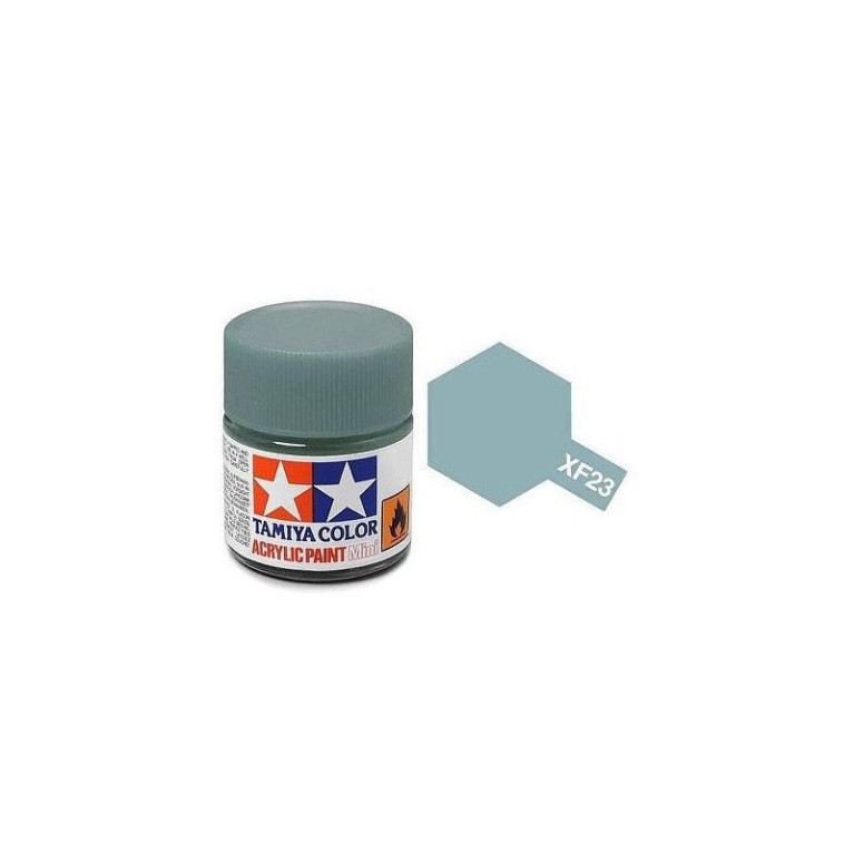 Tamiya Color XF23 -peinture acrylique - bleu clair - Mat