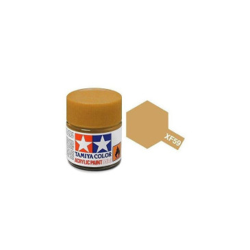 Tamiya Color XF59 -peinture acrylique - jaune desert - Mat