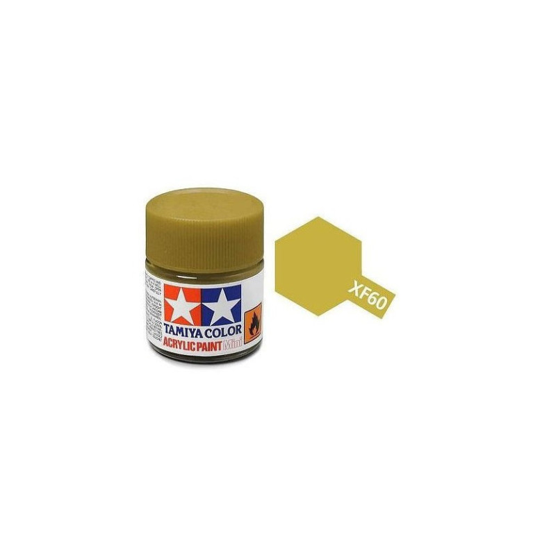 Tamiya Color XF60 -peinture acrylique - jaune foncé - Mat