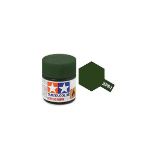 Tamiya Color XF61 -peinture acrylique - vert foncé - Mat
