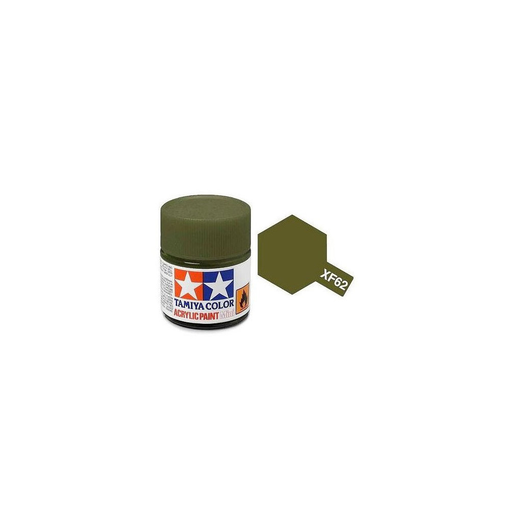 Tamiya Color XF62 -peinture acrylique - vert olive - Mat