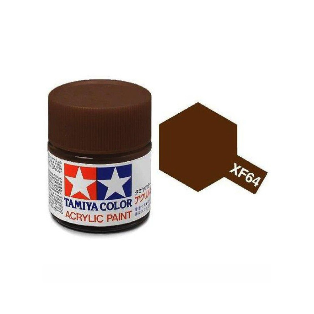 Tamiya Color XF64 -peinture acrylique - rouge brun - Mat