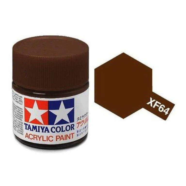 Tamiya Color XF64 -peinture acrylique - rouge brun - Mat