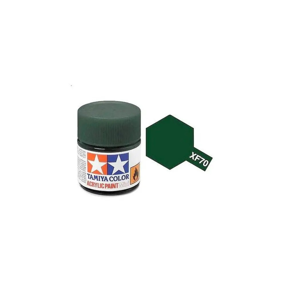 Tamiya Color XF70 -peinture acrylique - vert foncé - Mat