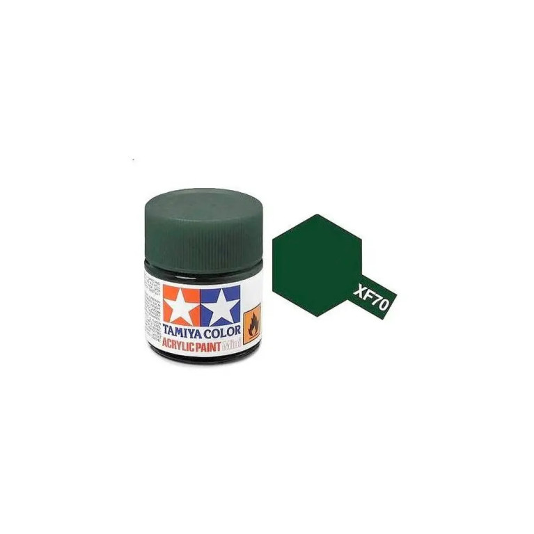 Tamiya Color XF70 -peinture acrylique - vert foncé - Mat