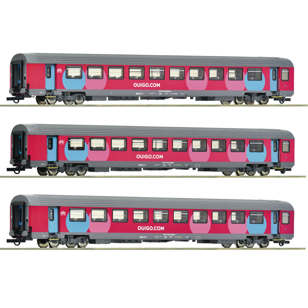 Roco 6200025 - Coffret 3 pièces 2 : Voiture Corail, SNCF