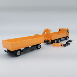 HERPA - IVECO S-WAY ND camion remorque plateau grue - 316217 - HO