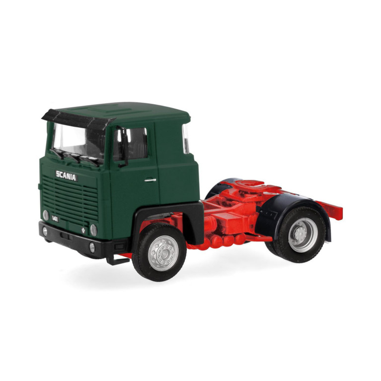 HERPA 318969- Scania 141 2 essieux, vert foncé, 1977 - HO 1/87