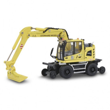 Schuco 452646900 MHI Liebherr A922 Pelle mécanique ferroviaire bidirectionnelle, étiquette Leonhard Weiss 1:87