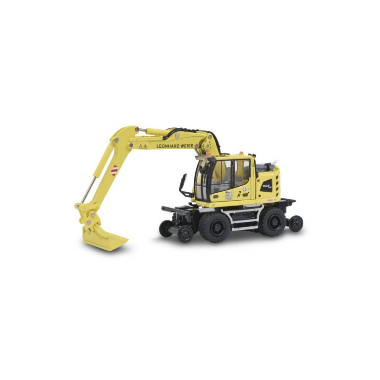 Schuco 452646900 MHI Liebherr A922 Pelle mécanique ferroviaire bidirectionnelle, étiquette Leonhard Weiss 1:87
