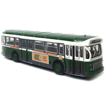 BREKINA 4364- Autobus SAVIEM SC10, 0-4-4, RATP ligne 65 (Gare d'Austerlitz - Mairie d'Aubervilliers), 1974 - HO 1/87