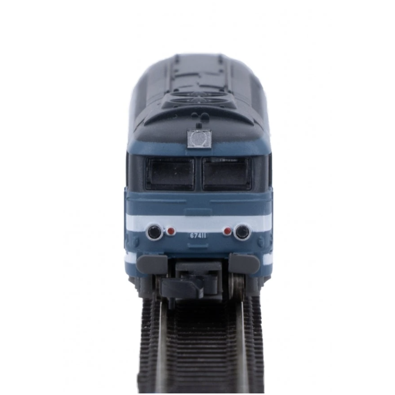 Azar Models L01-BL3 Locomotive diesel bleue BB 67411 Multiservices SNCF "Logo Nouille", digitale - ep IV, Z