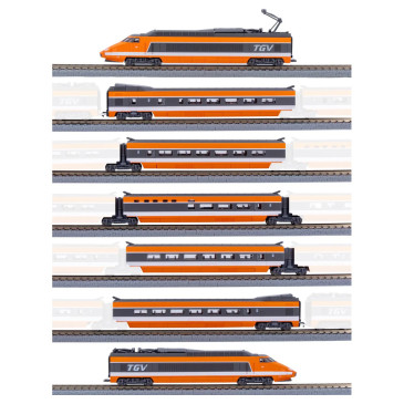 AZAR MODELS T01-OR1A - TGV Sud-Est - orange - analogique