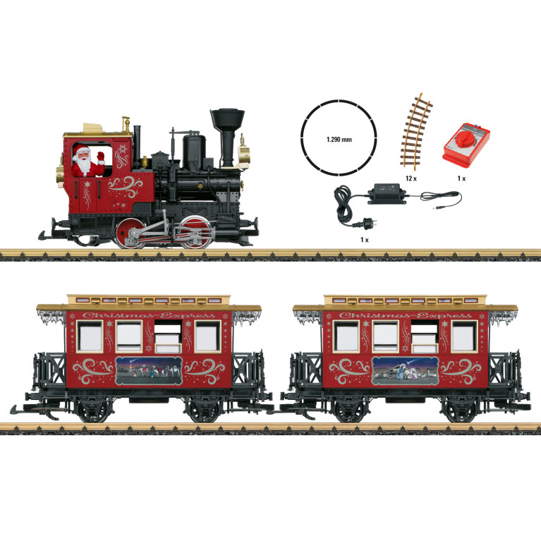 LGB 70308 - Coffret démarrage train de Noël avec fumée - G-1/22.5