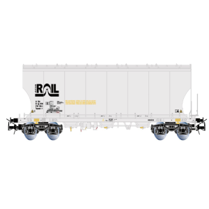 RIVAROSSI HR6675 ATIR-RAIL,  wagon-citerne à 4 essieux et parois arrondies, livrée grise, ép. VI