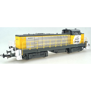 Locomotive diesel BB 664601 "INFRA", logo casquette, SNCF