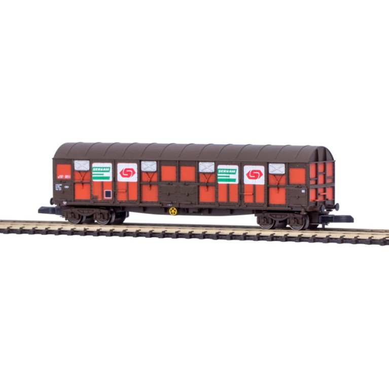 AZAR MODELS - W04-SN - Wagon de marchandises à bogies « SERNAM » de la SNCF- échelle Z