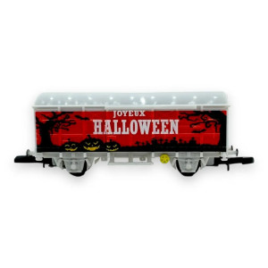 AZAR MODEL W02-H24 Wagon couvert collector spécial Halloween - Azar Models W02-H24 - Z 1/220