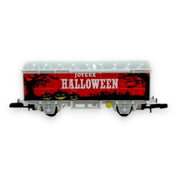 AZAR MODEL W02-H24 Wagon couvert collector spécial Halloween - Azar Models W02-H24 - Z 1/220
