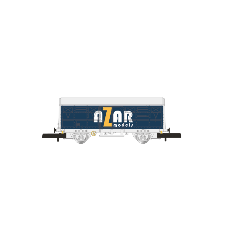 AZAR MODEL W02-AZA Wagon couvert AZAR MODELS - échelle Z (1/220)